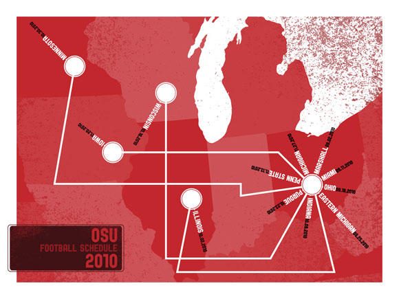 2010 Ohio State Football Schedule Map Wallpaper
