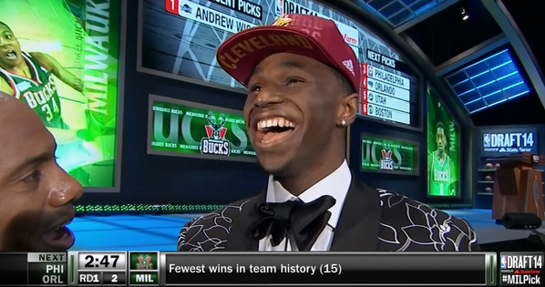 NBA Draft 2014: Andrew Wiggins is Cleveland Cavaliers' No1 pick, NBA