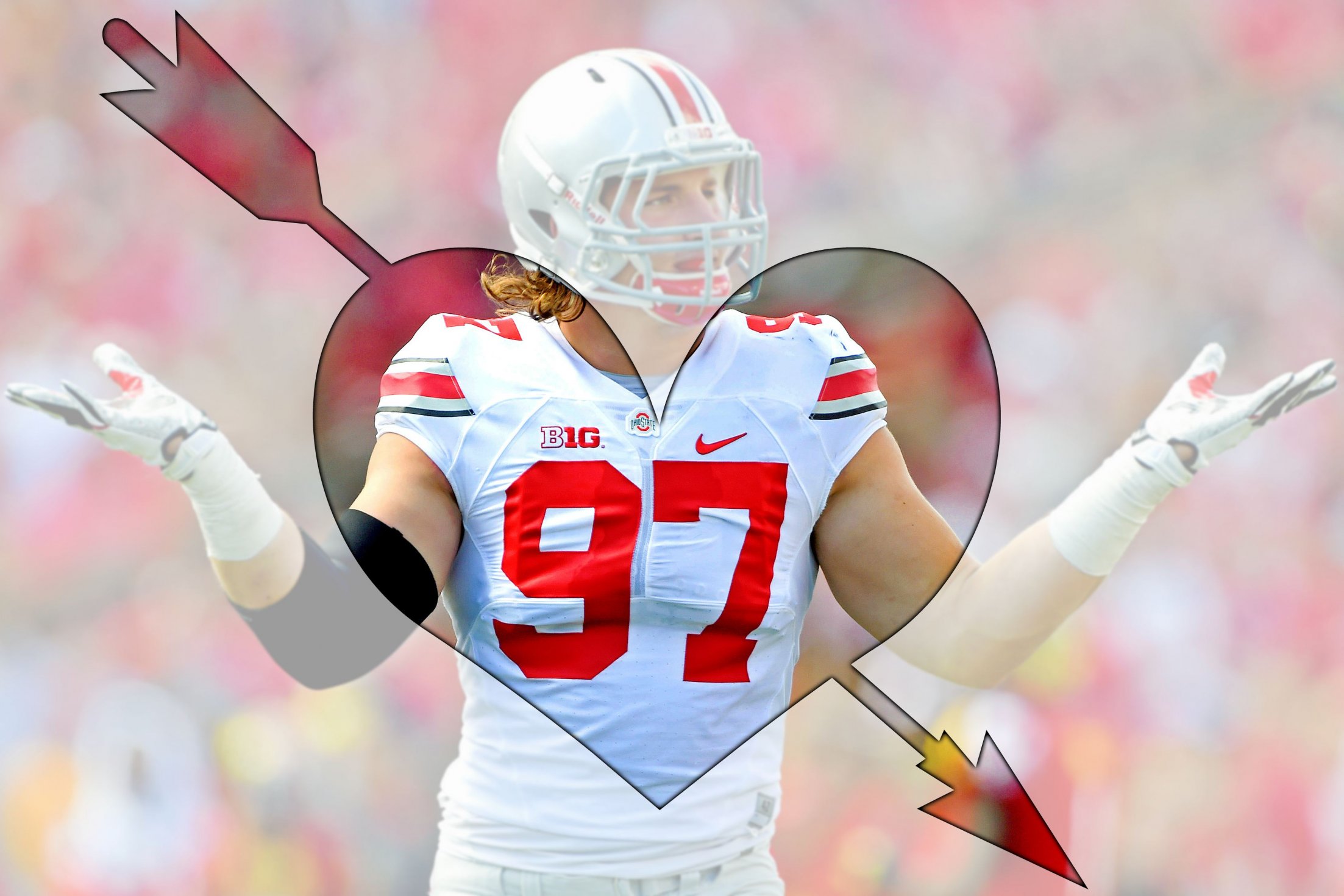 Joey Bosa shrug  Ohio state buckeyes football, Ohio state football,  Buckeye nation