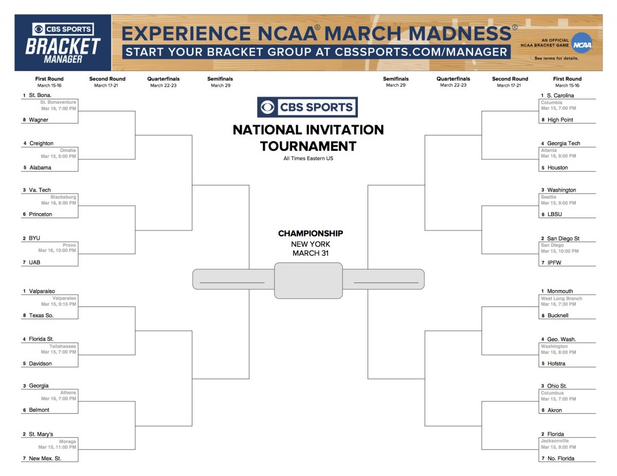 Ohio State Earns a No. 3 Seed in NIT, Will Host Sixth-Seeded Akron on ...