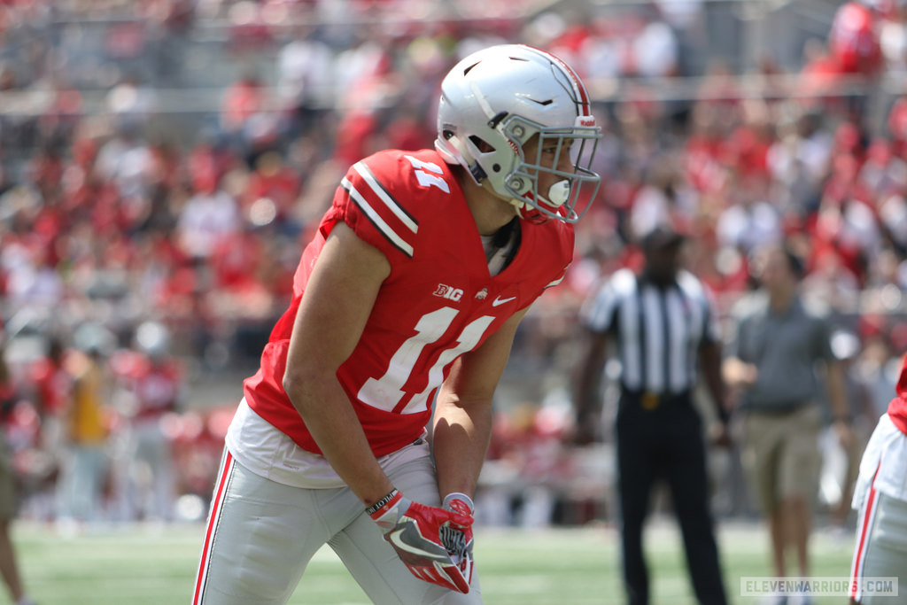 Austin Mack is among the candidates for a breakout year at wide receiver.