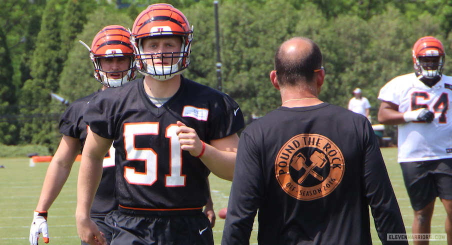 Sam Hubbard at Cincinnati Bengals rookie minicamp - ELEVENWARRIORS.COM 