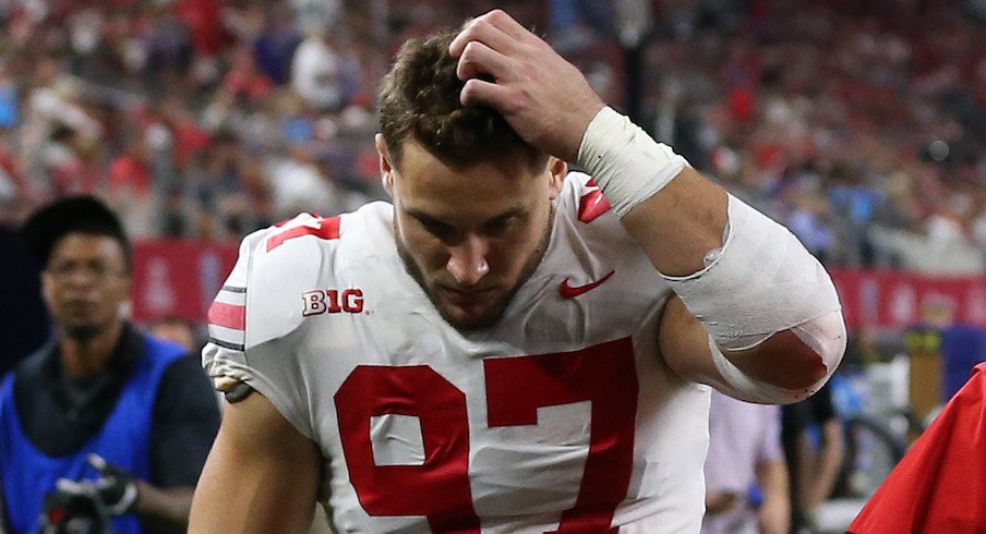 Nick Bosa leaves Ohio State to focus on the NFL draft and injury