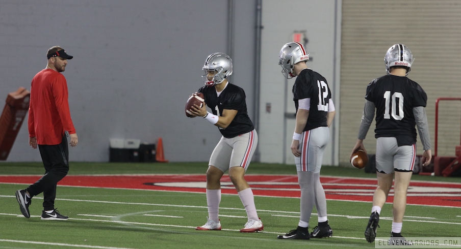 Early Enrollee Wide Receiver Garrett Wilson Making Strong First Impression  in Ohio State Spring Practice