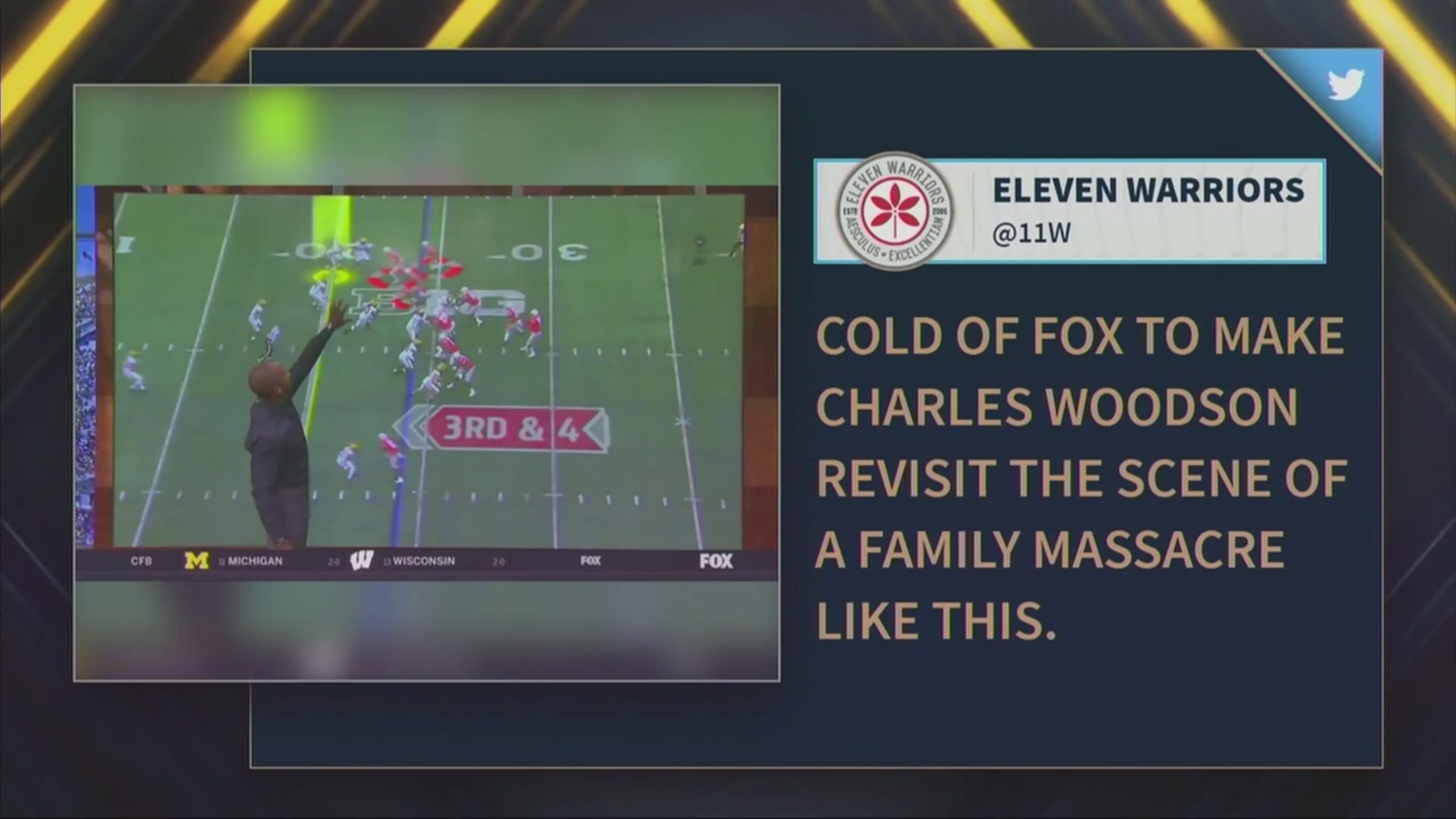 Charles Woodson is Not Having a Great Time on the Big Noon Kickoff