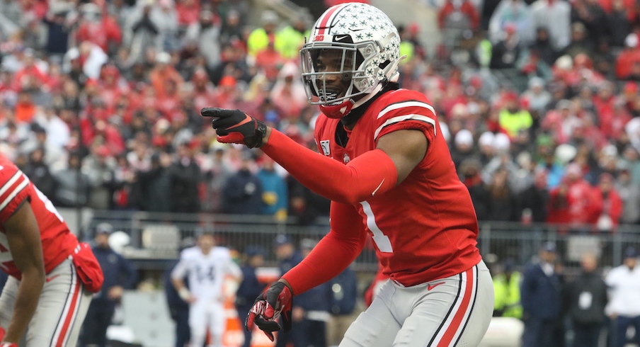 Ohio State football's Jeff Okudah relishes first career