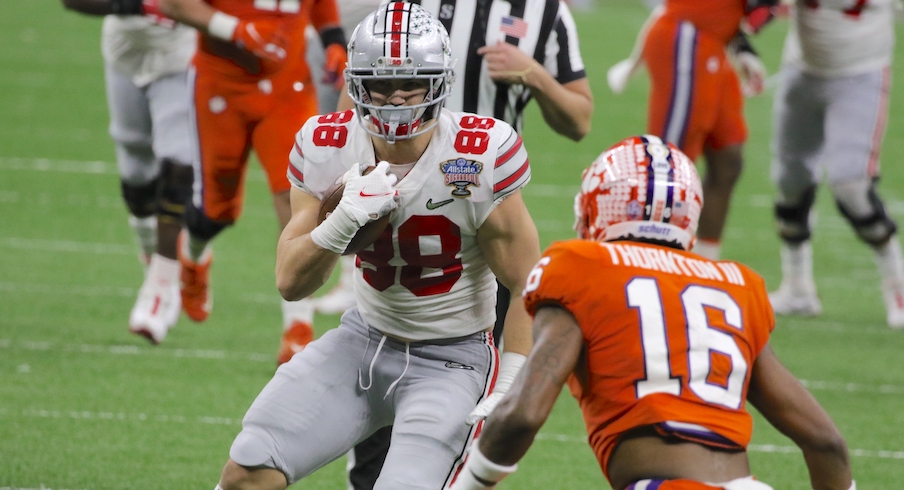 Ohio State wide receivers Chris Olave, Garret Wilson on Maxwell Award watch  list