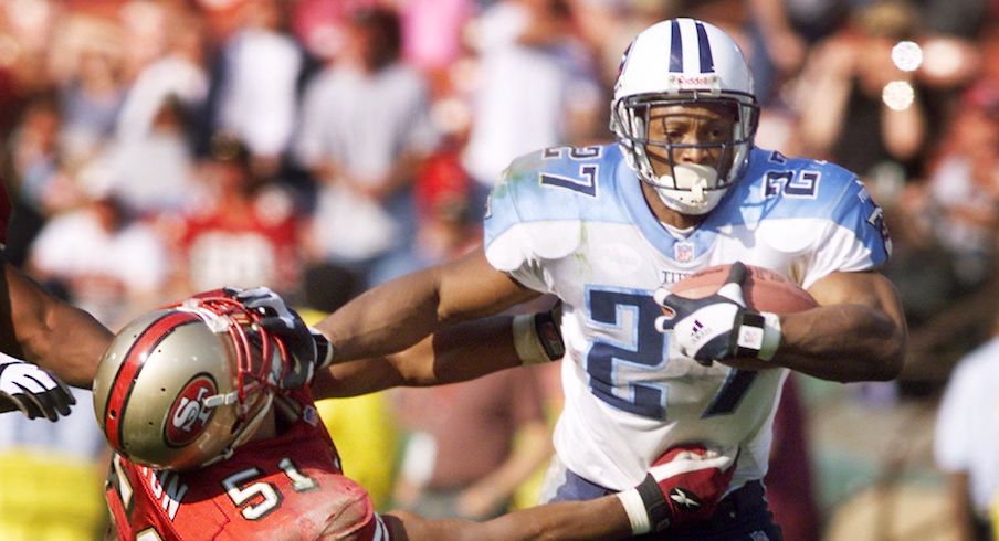 Tennessee Titans Eddie George is a Pro Football Hall of Fame