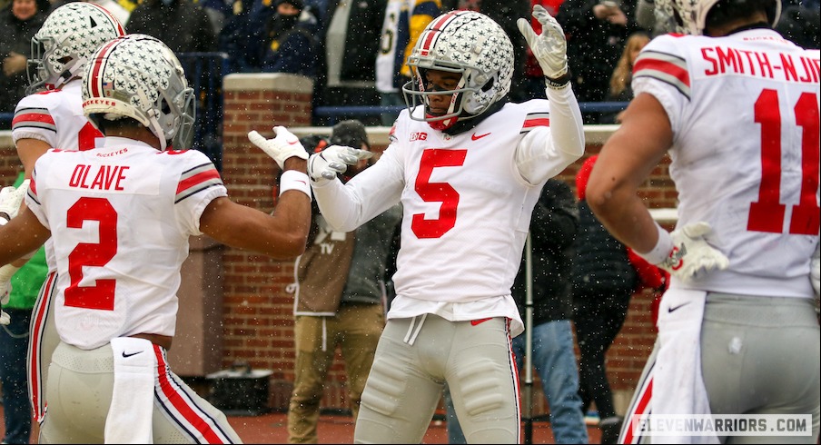 Ohio State football's Garrett Wilson, Nicholas Petit-Frere earn FWAA  first-team All-America honors, trees in Buckeye Grove 