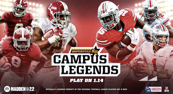 Madden 22 adds 10 college teams in 'Campus Legends' for limited time