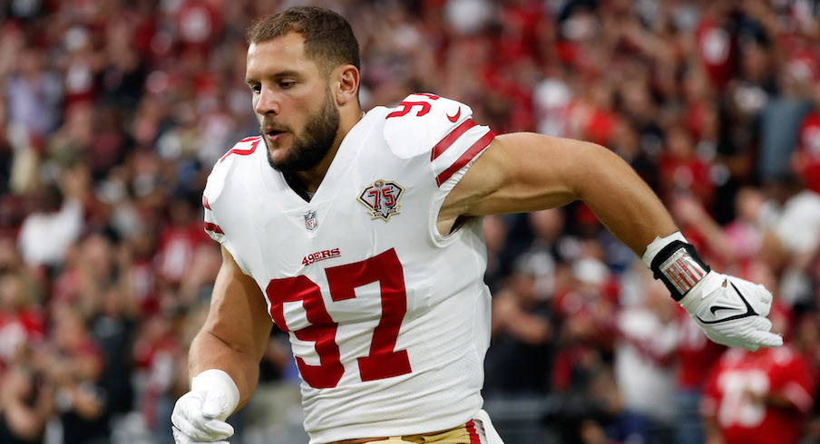 Former Ohio State Players Joey Bosa And Nick Bosa Win AFC, NFC Defensive  Player Of The Week – Buckeye Sports Bulletin