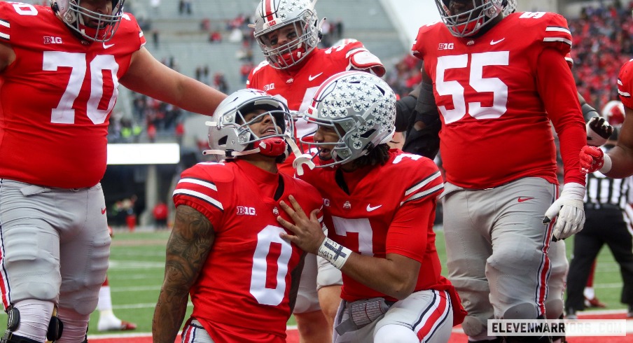 Ohio State Captain Kamryn Babb Makes First Career Catch, Touchdown in  Season Debut Against Indiana