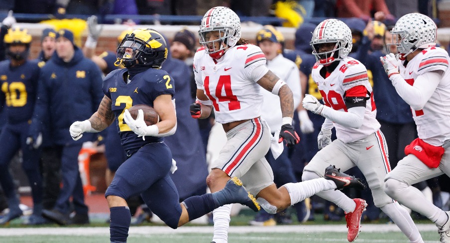 Ryan Day Jim Knowles Preparing for Michigan Running Back Blake