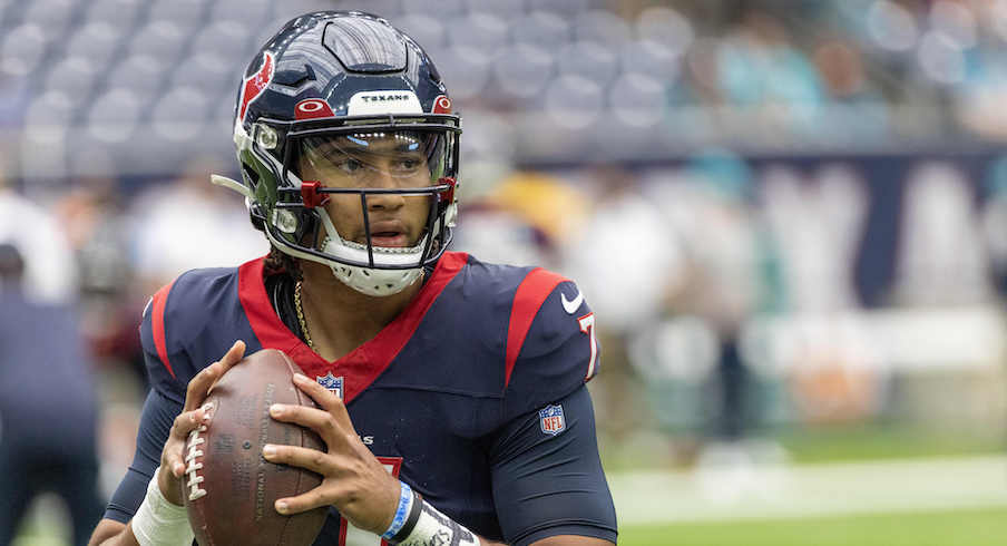 New Orleans, USA. 27th Aug, 2023. Houston Texans quarterback C.J.