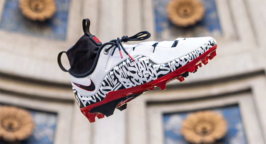 Ohio State Football Reveals Black and Scarlet LeBron Cleats Ahead of Battle  With Michigan in The Game on Saturday