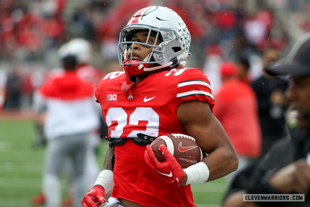 Running Back TreVeyon Henderson of The Ohio State Buckeyes