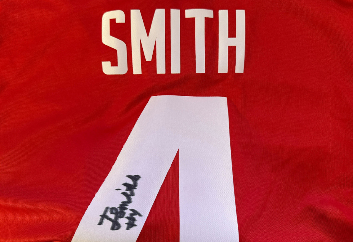 Signed Jeremiah Smith jersey