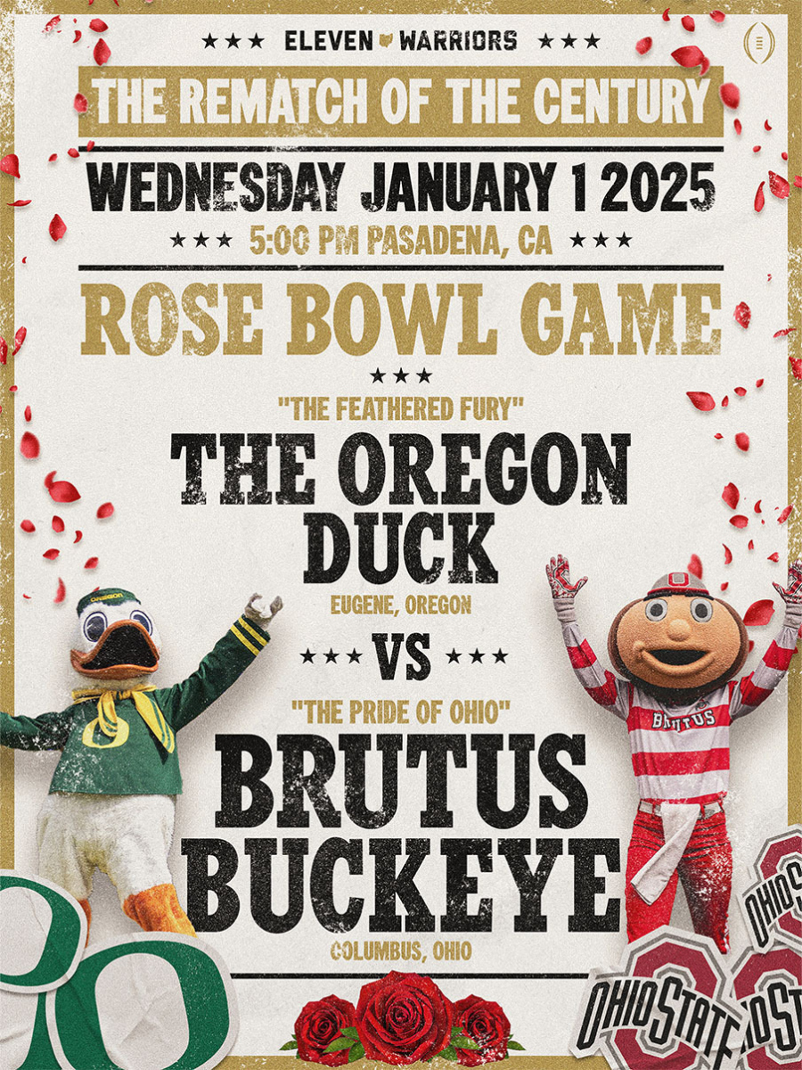 Oregon/Rose Bowl Game Poster