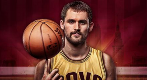 Kevin Love joins LeBron James and Kyrie Irving in Cleveland