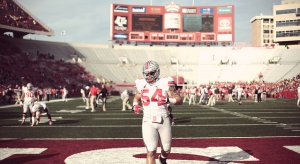 Simon readying himself against Wisconsin in 2011