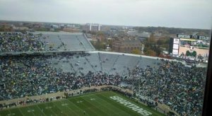 MSU student section vs EMU