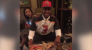 Jameis Winston at the Draft Party