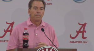 Nick Saban, angry