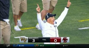 ACC football, baby! Feel the excitement! 