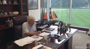 Frank Beamer in the summer of 2014.