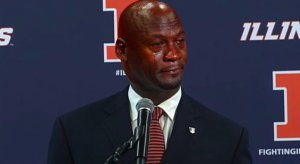 Crying Jordan Lovie Smith