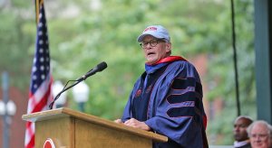 Tom Brokaw took a slam at Alabama at Ole Miss' graduation ceremony Saturday.