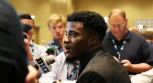 Jourdan Lewis at Big Ten media days.