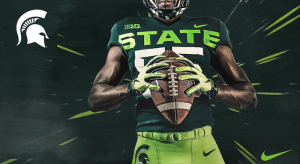 Michigan State's new alternate uniforms. 