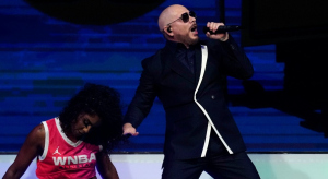 Pitbull at WNBA All-Star Game