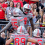 Ohio State players celebrate a touchdown against Iowa