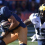 Illinois wide receiver Pat Bryant running away from Michigan linebacker Ernest Hausmann