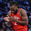 Dec 21, 2024; New York, New York, USA; Ohio State Buckeyes guard Bruce Thornton (2) prepares before the start of the first half against the Kentucky Wildcats at Madison Square Garden. Mandatory Credit: John Jones-Imagn Images