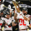 Ohio State players hoist CFP championship trophy