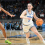 UCLA guard Elina Aarnisalo driving past Ohio State’s Taylor Thierry