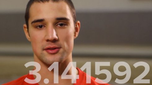 Aaron Craft recites Pi to 62 digits.