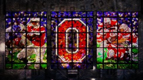 Ohio Stadium rotunda stained glass