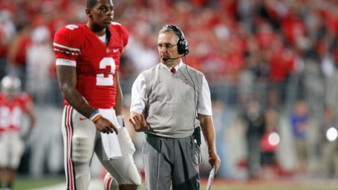 Terrelle Pryor and Jim Tressel