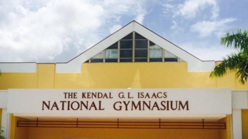 The Kendal G.L. Isaacs National Gymnasium in the Bahamas, host of tonight's Ohio State–Bahamas All-Star team game.