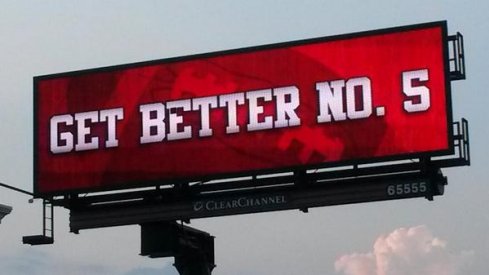 Get-Well-Braxton billboard, Olentangy River Road