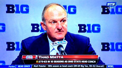 Thad Matta at Big Ten Media Day in Chicago