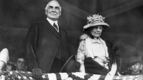 Warren G. Harding and his wife, the Duchess