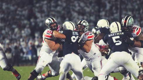 Ohio State's offensive line pushed around Michigan State Saturday night. You can thank Ed Warinner for expediting the unit's maturation process. 