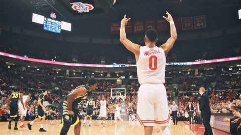 D'Angelo Russell and the Buckeyes knocked off Marquette Tuesday night in Columbus.