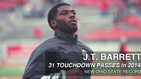 J.T. Barrett now owns the Ohio State record for touchdown passes in a season with 31.