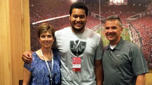 Brandon Bowen and his future coach, Urban Meyer.